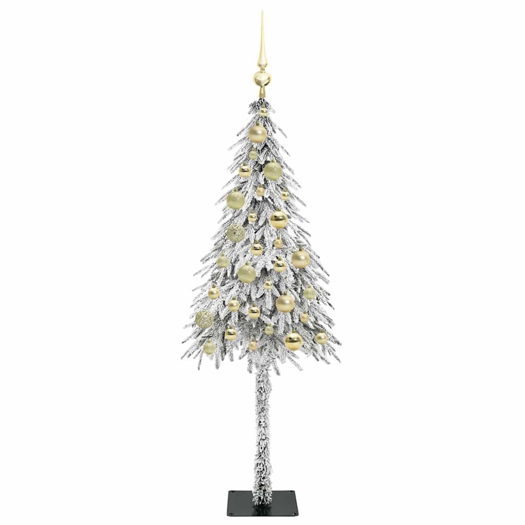 Juletre med 150 LED med stativ Hvit 120 cm PE og stål