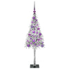 Juletre med 150 LED med stativ Hvit 120 cm PE og stål