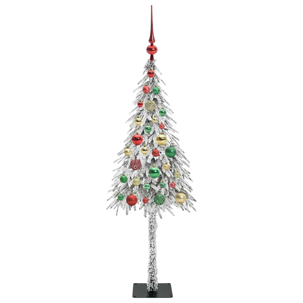 Juletre med 150 LED med stativ Hvit 120 cm PE og stål