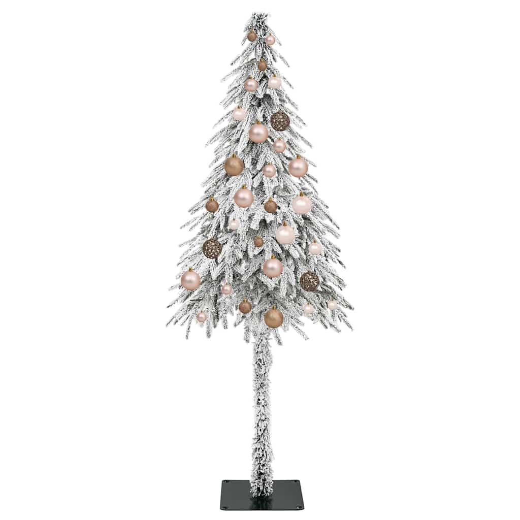 Juletre med 150 LED med stativ Hvit 150 cm PE og stål