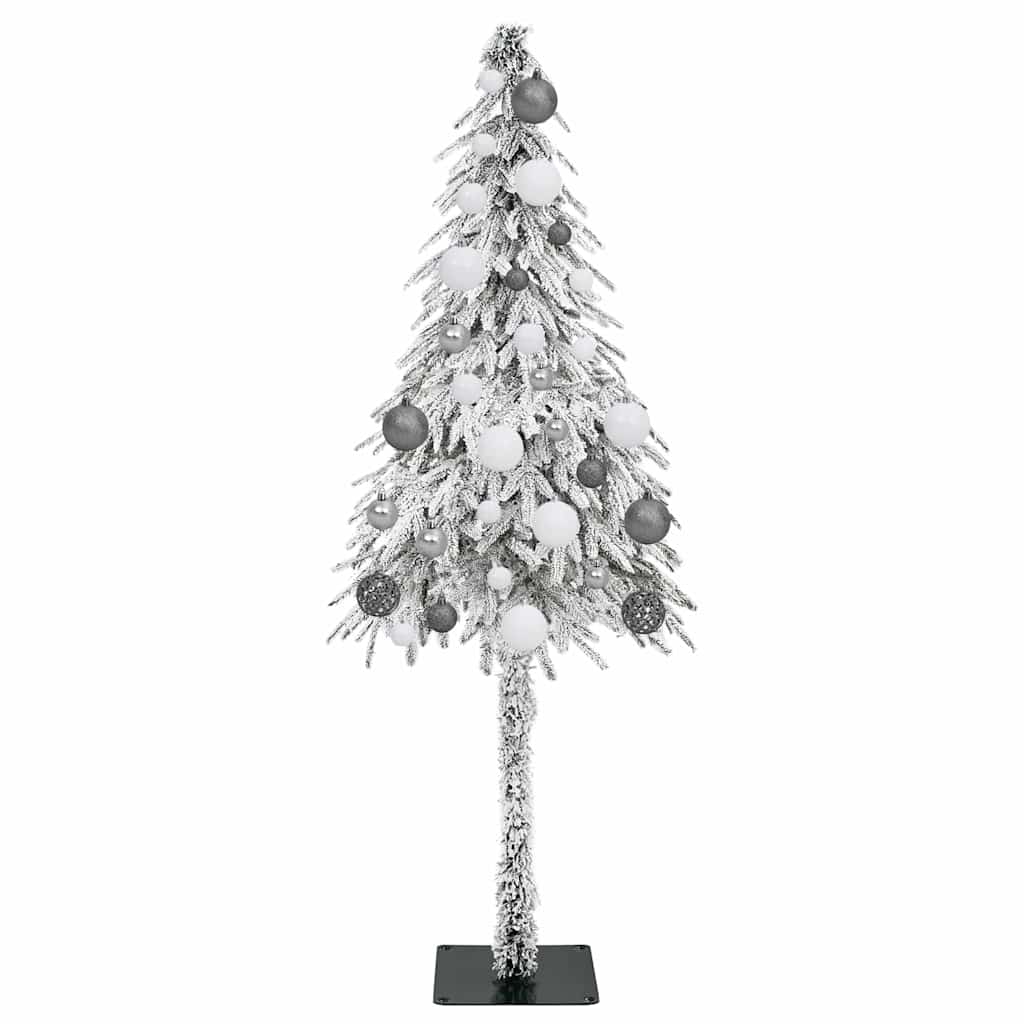 Juletre med 150 LED med stativ Hvit 150 cm PE og stål
