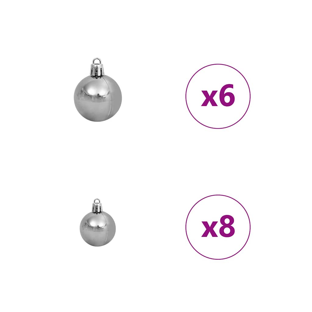 Juletre med 150 LED med stativ Hvit 150 cm PE og stål