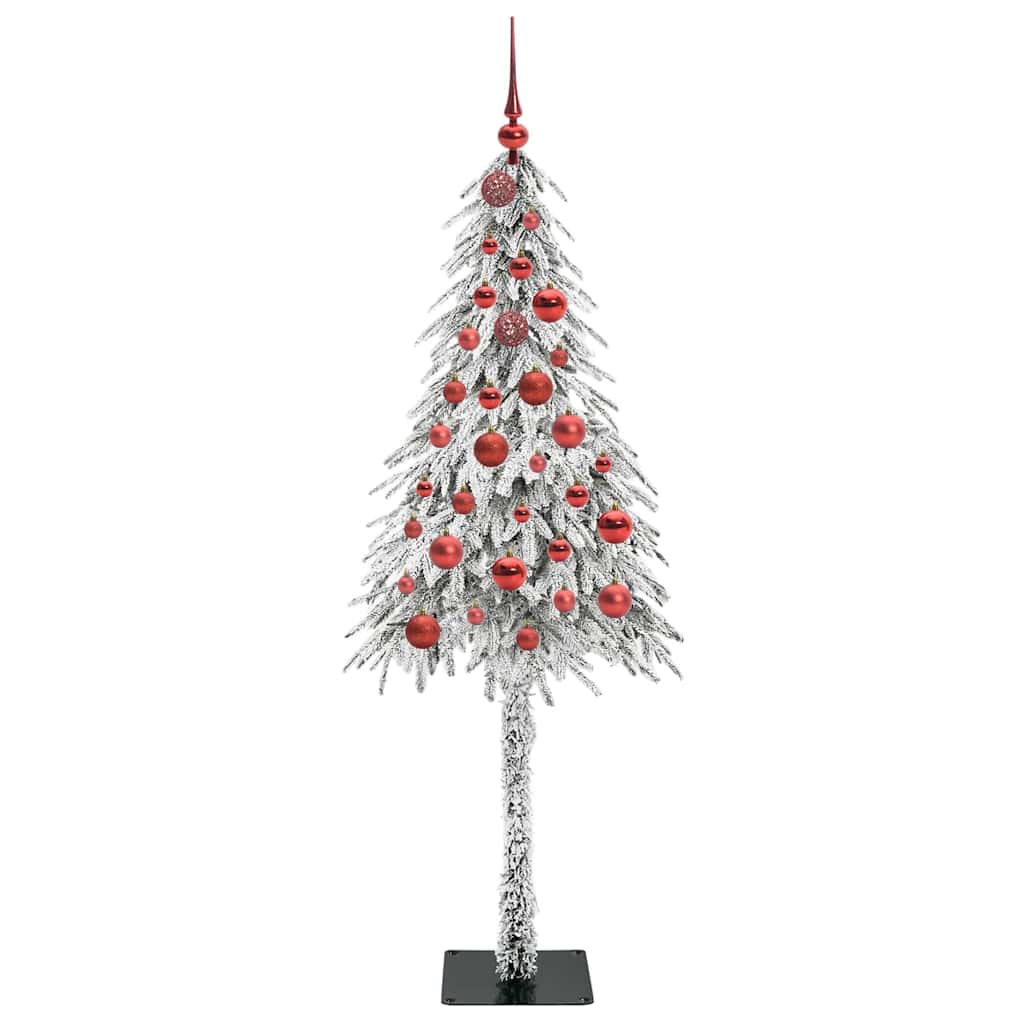 Juletre med 150 LED med stativ Hvit 150 cm PE og stål