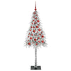 Juletre med 150 LED med stativ Hvit 150 cm PE og stål