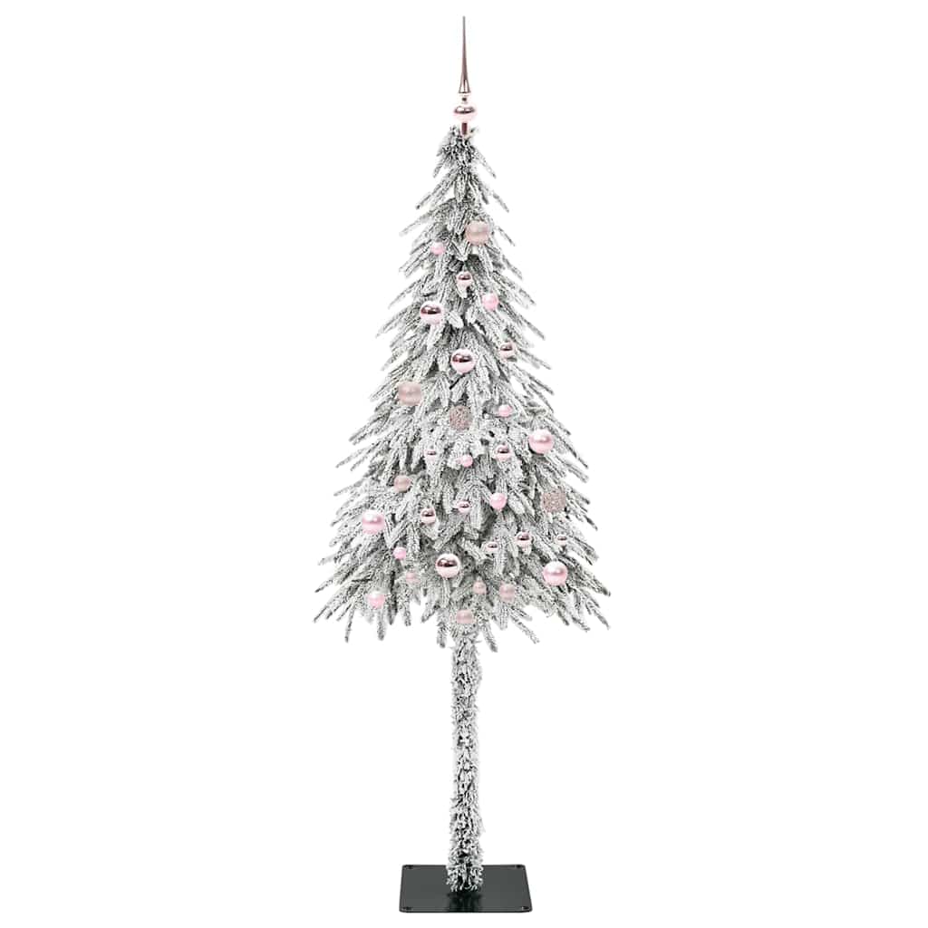 Juletre med 150 LED med stativ Hvit 150 cm PE og stål