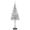 Juletre med 150 LED med stativ Hvit 150 cm PE og stål