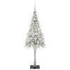 Juletre med 150 LED med stativ Hvit 150 cm PE og stål