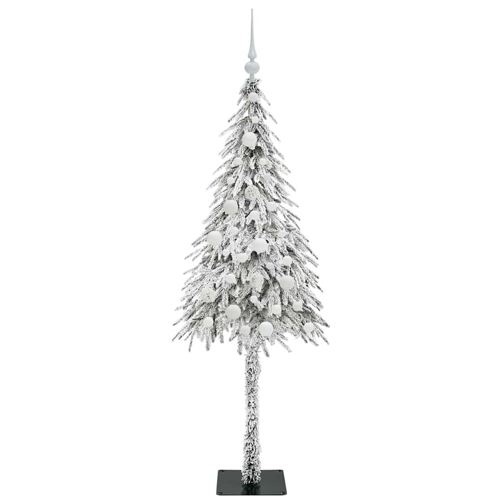 Juletre med 150 LED med stativ Hvit 150 cm PE og stål