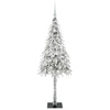 Juletre med 150 LED med stativ Hvit 150 cm PE og stål