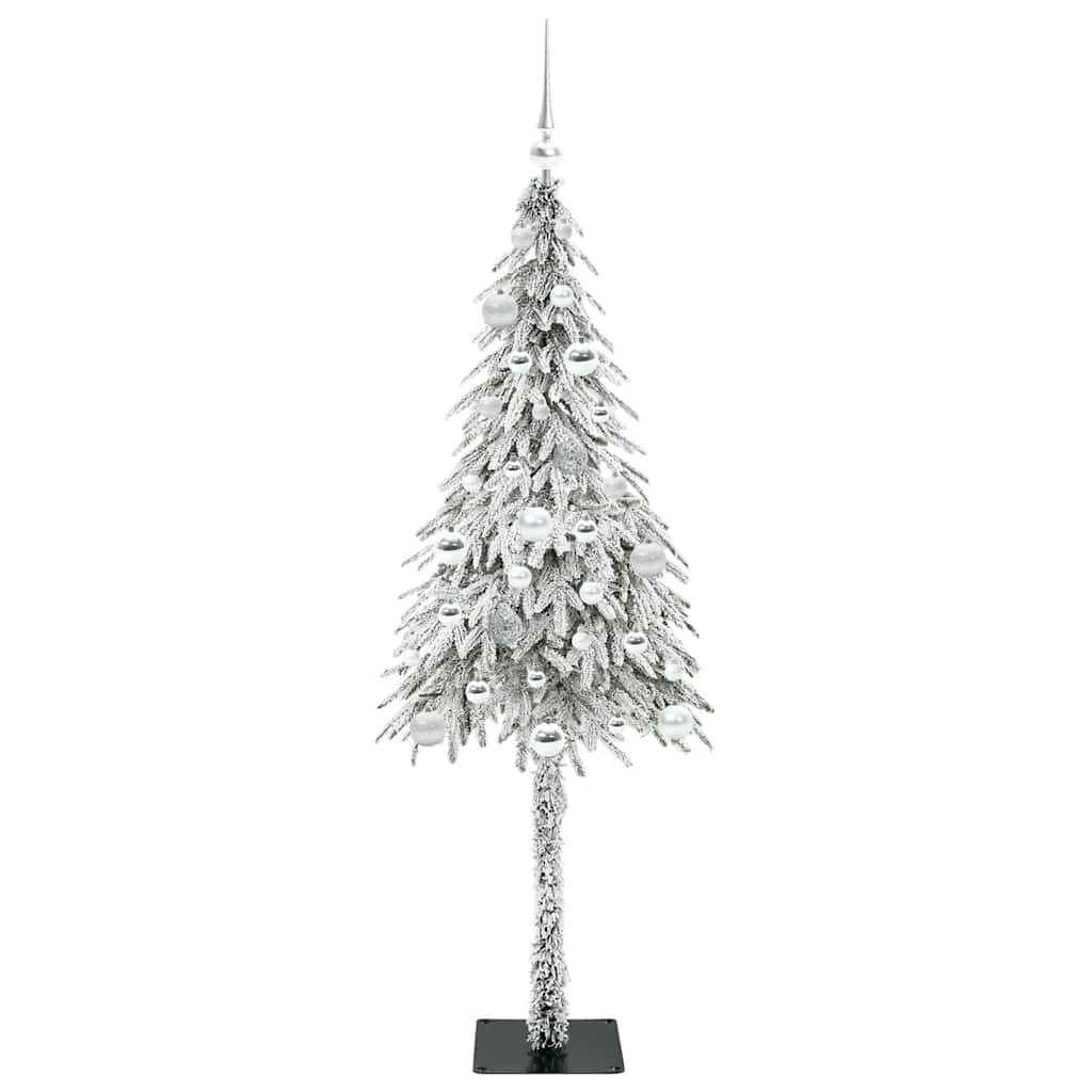 Juletre med 150 LED med stativ Hvit 150 cm PE og stål