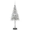 Juletre med 150 LED med stativ Hvit 150 cm PE og stål