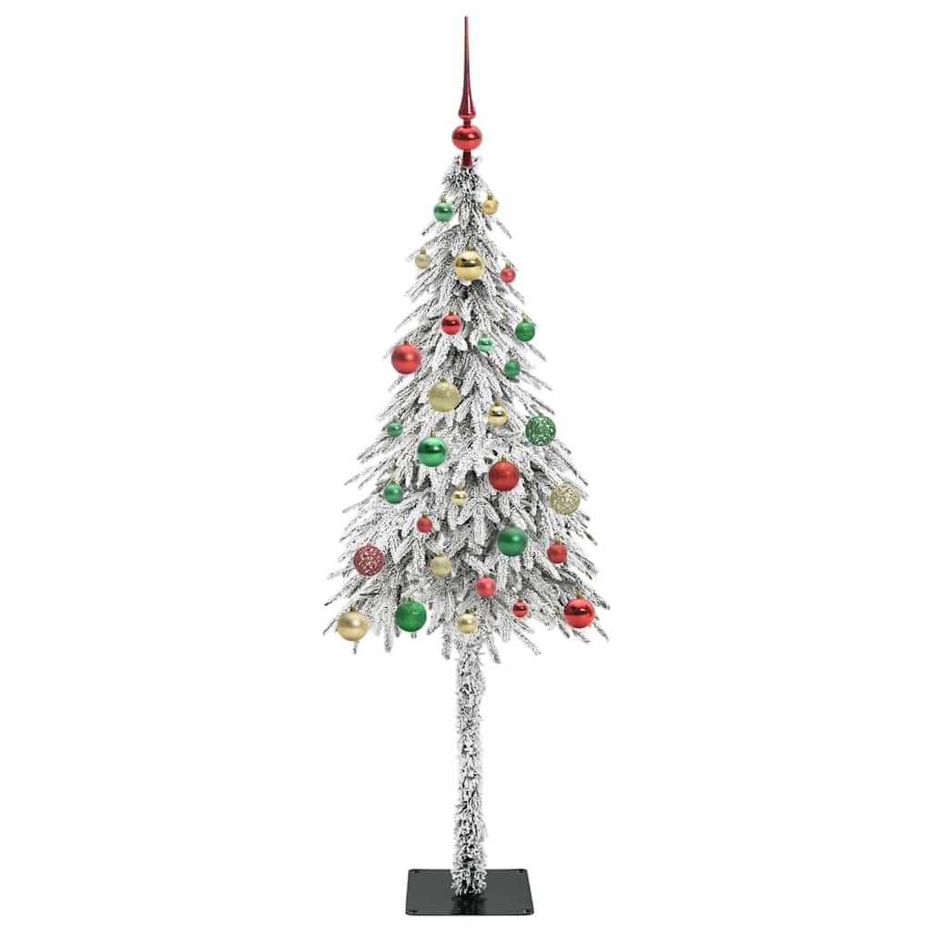 Juletre med 150 LED med stativ Hvit 150 cm PE og stål