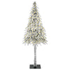 Juletre med 300 LED med stativ Hvit 180 cm PE og stål