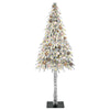 Juletre med 300 LED med stativ Hvit 180 cm PE og stål