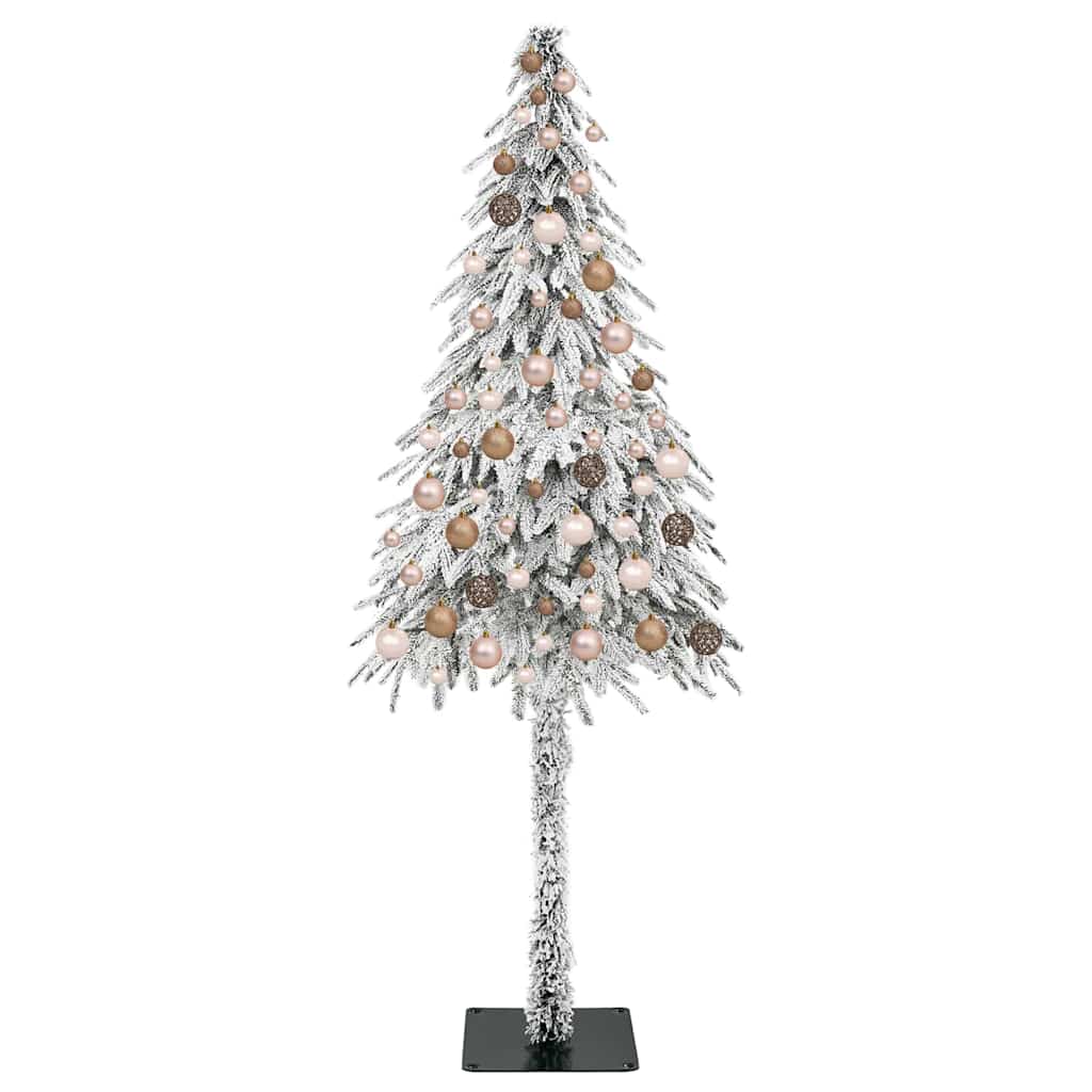 Juletre med 300 LED med stativ Hvit 180 cm PE og stål