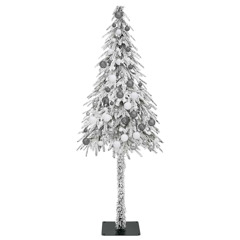 Juletre med 300 LED med stativ Hvit 180 cm PE og stål