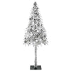 Juletre med 300 LED med stativ Hvit 180 cm PE og stål