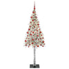 Juletre med 300 LED med stativ Hvit 180 cm PE og stål