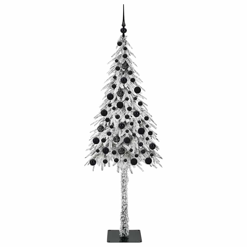 Juletre med 300 LED med stativ Hvit 180 cm PE og stål