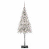 Juletre med 300 LED med stativ Hvit 180 cm PE og stål