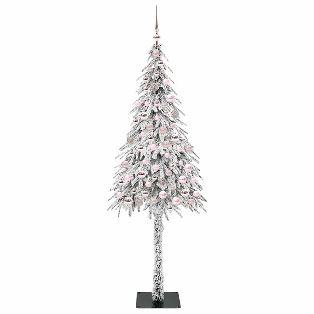 Juletre med 300 LED med stativ Hvit 180 cm PE og stål