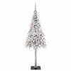 Juletre med 300 LED med stativ Hvit 180 cm PE og stål