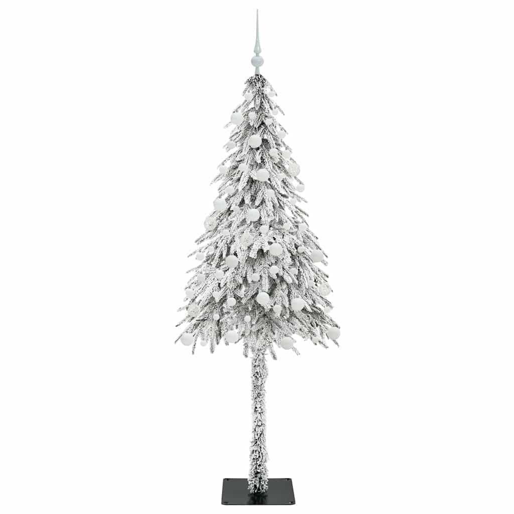 Juletre med 300 LED med stativ Hvit 180 cm PE og stål