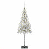 Juletre med 300 LED med stativ Hvit 180 cm PE og stål