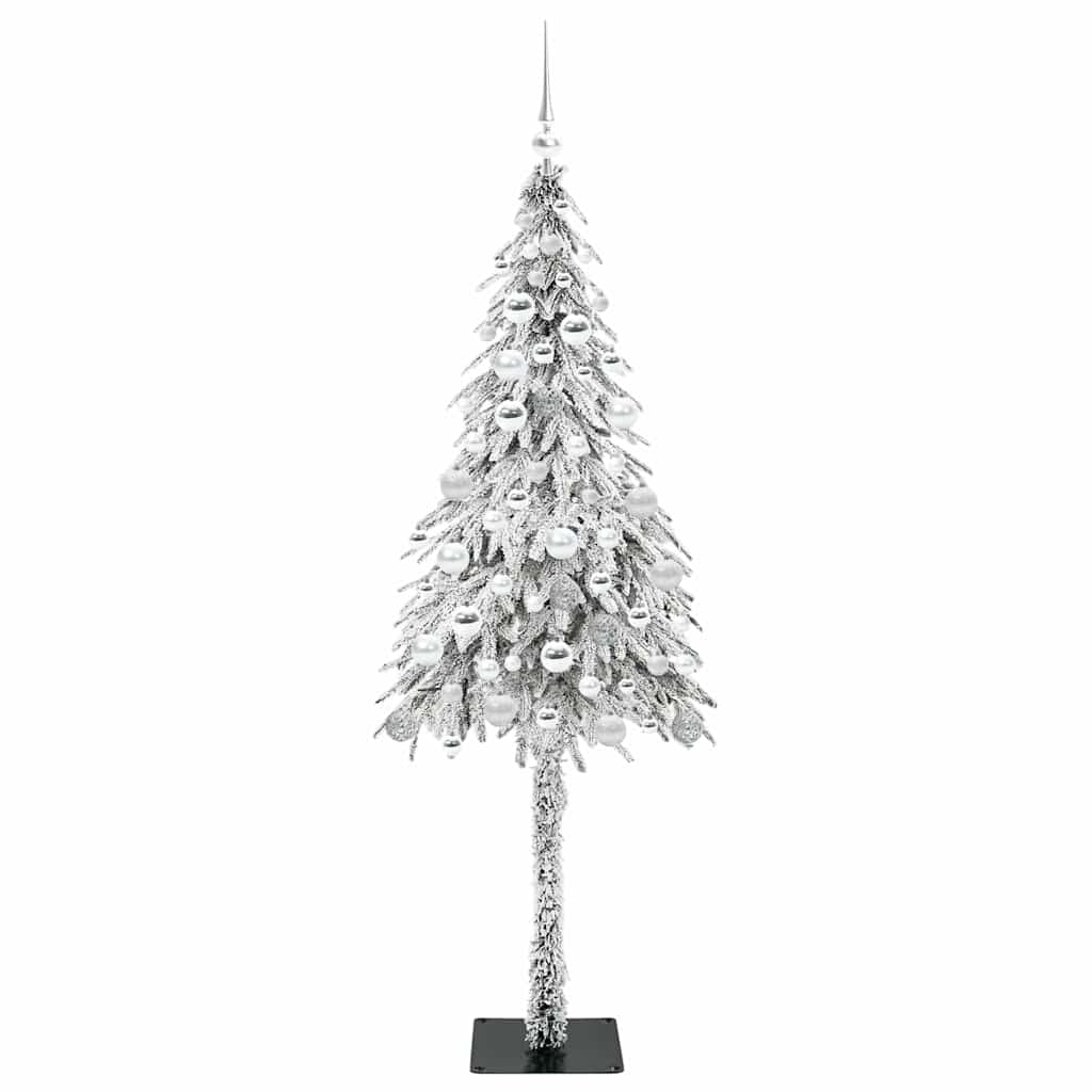 Juletre med 300 LED med stativ Hvit 180 cm PE og stål