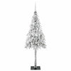 Juletre med 300 LED med stativ Hvit 180 cm PE og stål
