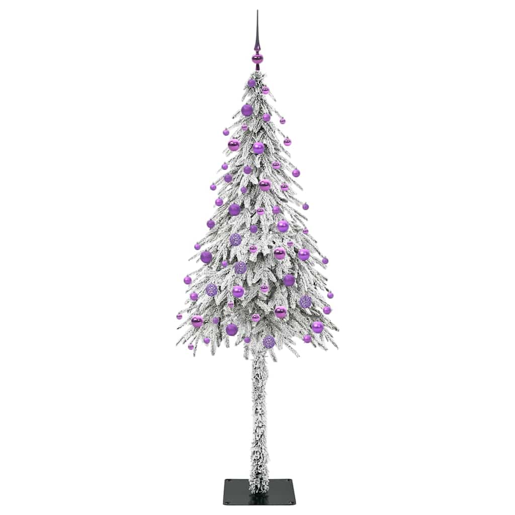 Juletre med 300 LED med stativ Hvit 180 cm PE og stål