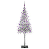 Juletre med 300 LED med stativ Hvit 180 cm PE og stål
