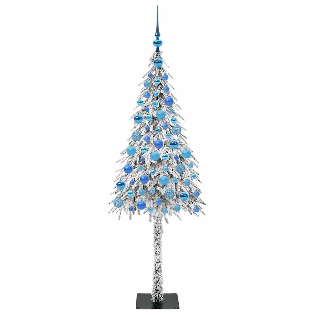 Juletre med 300 LED med stativ Hvit 180 cm PE og stål