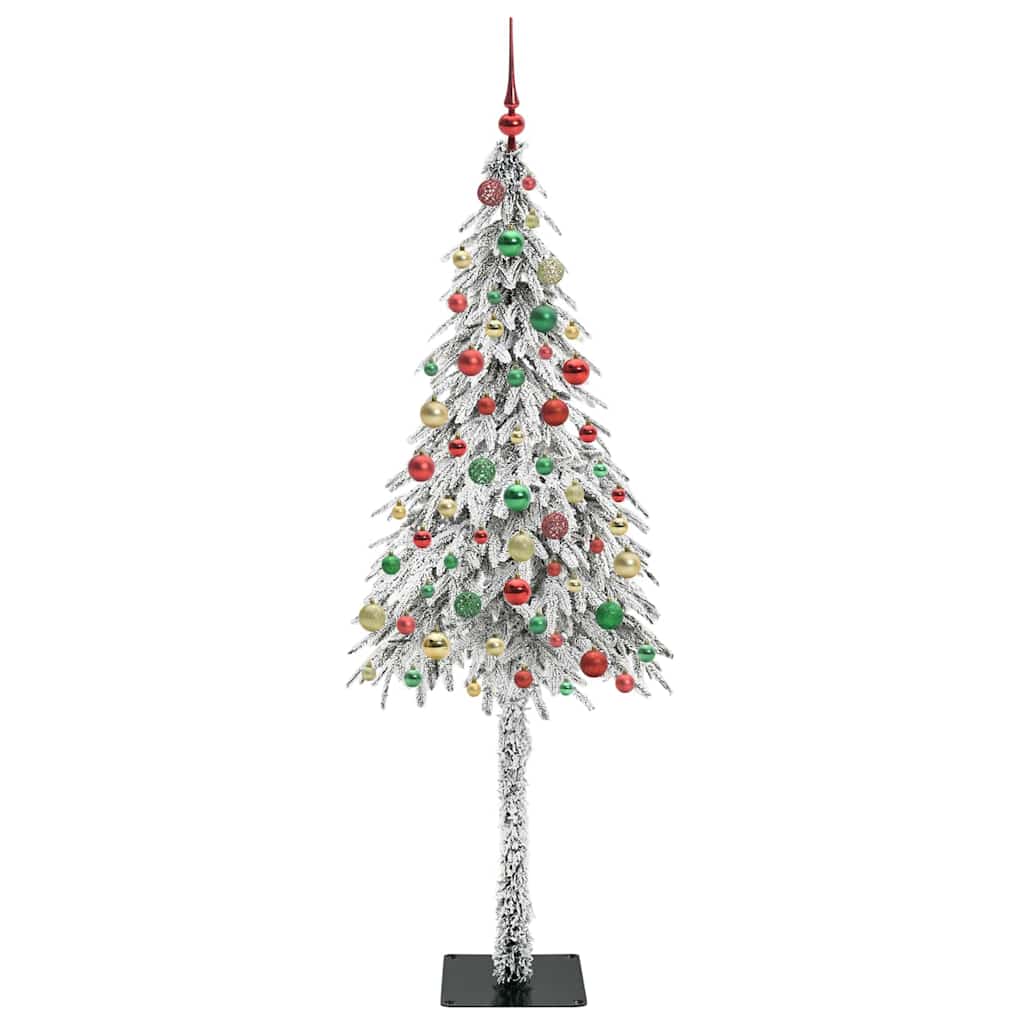 Juletre med 300 LED med stativ Hvit 180 cm PE og stål
