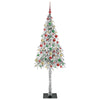Juletre med 300 LED med stativ Hvit 180 cm PE og stål