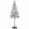 Juletre med 300 LED med stativ Hvit 210 cm PE og stål