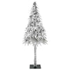 Juletre med 300 LED med stativ Hvit 210 cm PE og stål