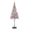 Juletre med 300 LED med stativ Hvit 210 cm PE og stål