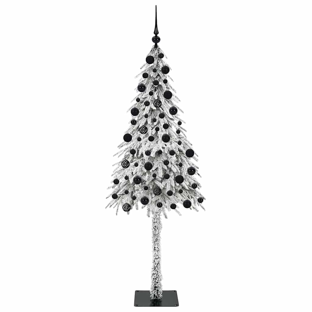 Juletre med 300 LED med stativ Hvit 210 cm PE og stål