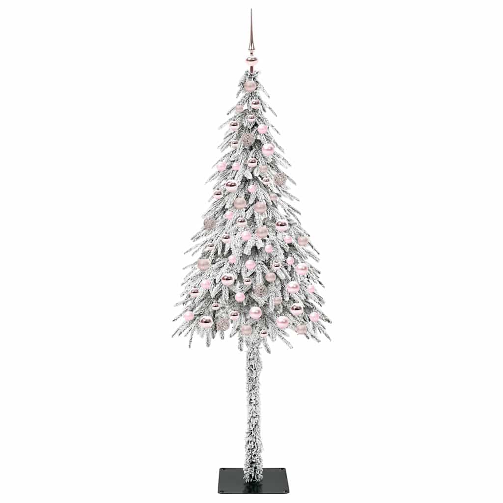 Juletre med 300 LED med stativ Hvit 210 cm PE og stål