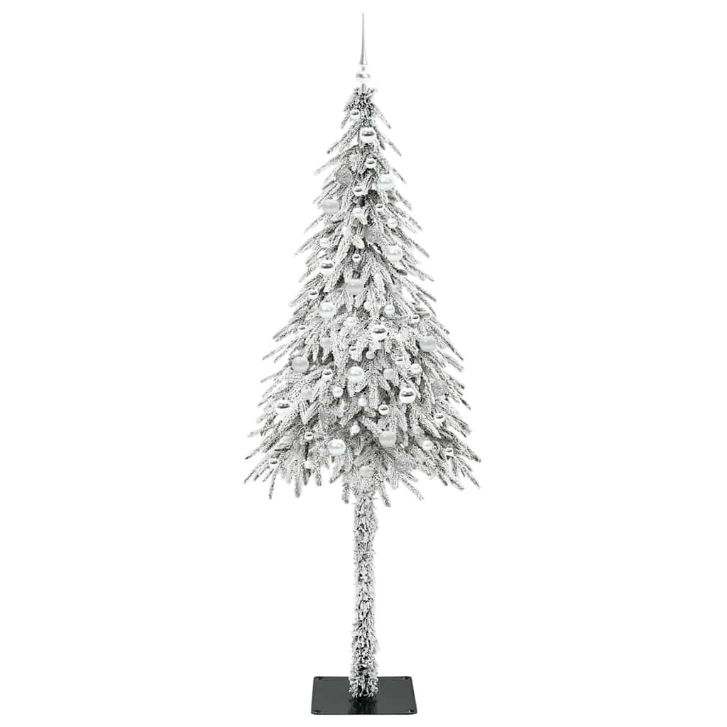 Juletre med 300 LED med stativ Hvit 210 cm PE og stål
