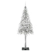 Juletre med 300 LED med stativ Hvit 210 cm PE og stål