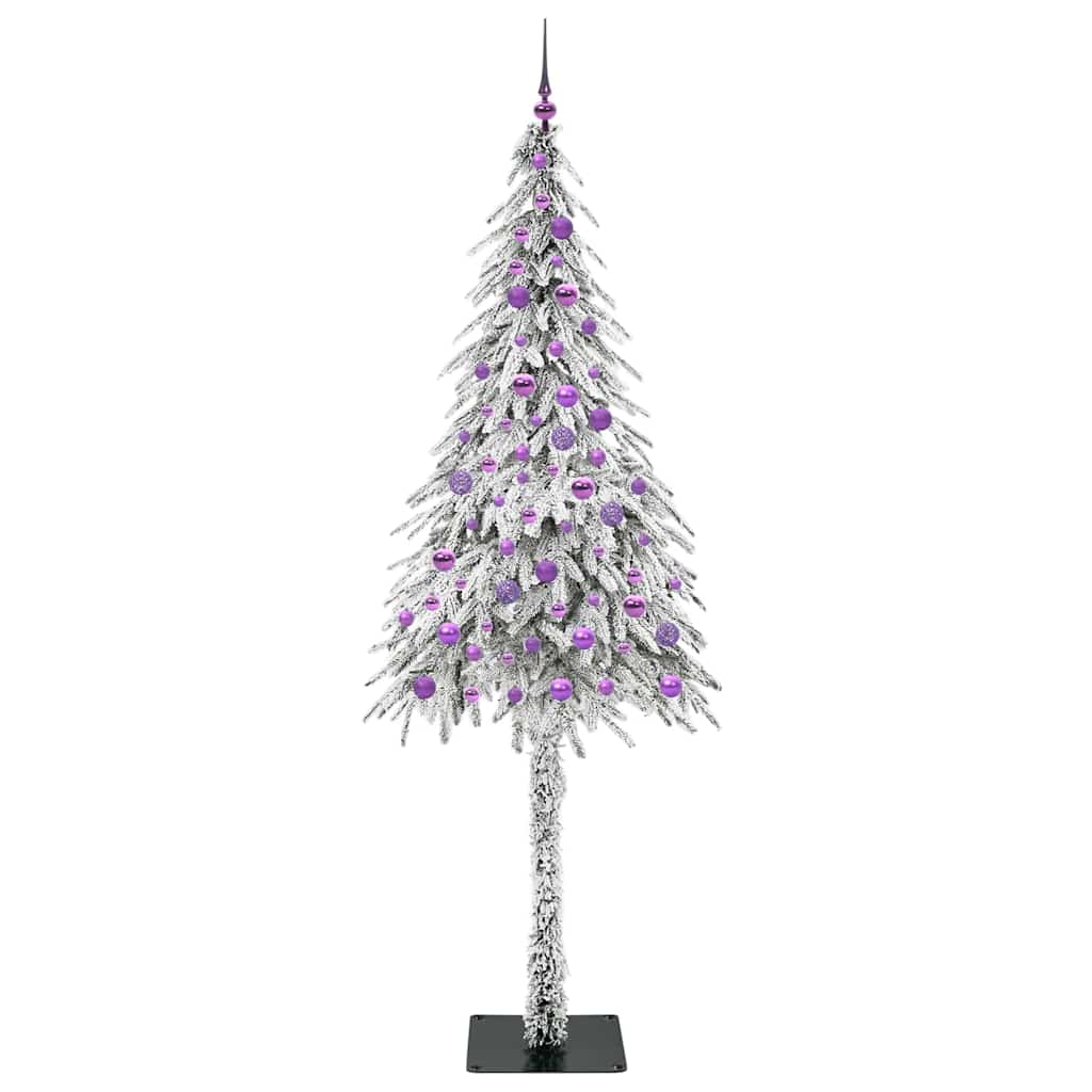 Juletre med 300 LED med stativ Hvit 210 cm PE og stål