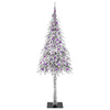 Juletre med 300 LED med stativ Hvit 210 cm PE og stål