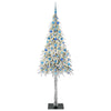 Juletre med 300 LED med stativ Hvit 210 cm PE og stål