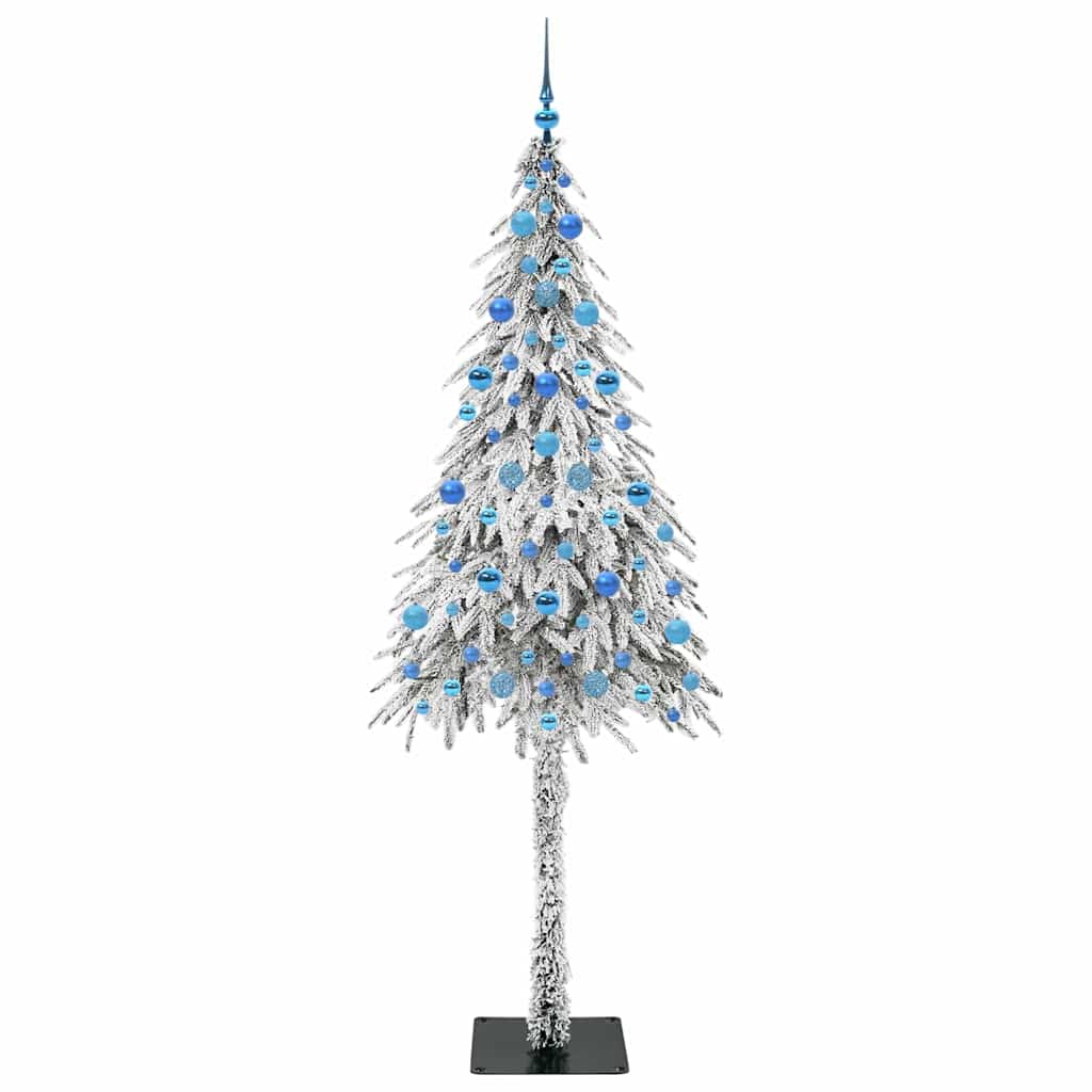 Juletre med 300 LED med stativ Hvit 210 cm PE og stål