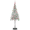 Juletre med 300 LED med stativ Hvit 210 cm PE og stål