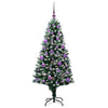 Kunstig juletre med 150 LED grønn 150 cm PVC og Stål og Plast