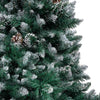 Kunstig juletre med 300 LED grønn 180 cm PVC og Stål og Plast
