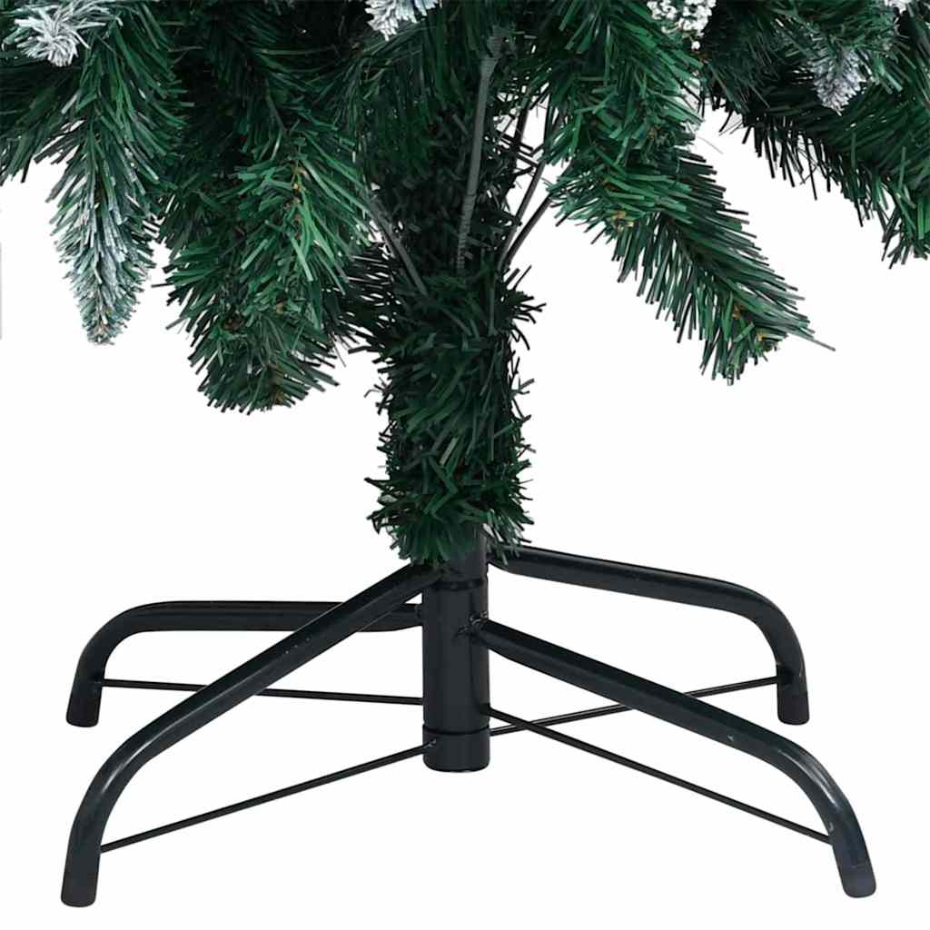 Kunstig juletre med 300 LED grønn 180 cm PVC og Stål og Plast